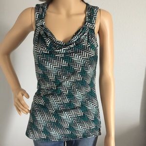 White House | Black Market Abstract Blouse